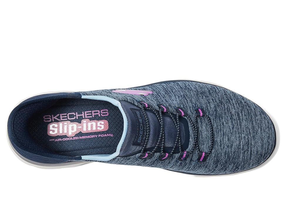SKECHERS Summits - Hands Free Slip-Ins (Navy/Purple) Women's Shoes Product Image