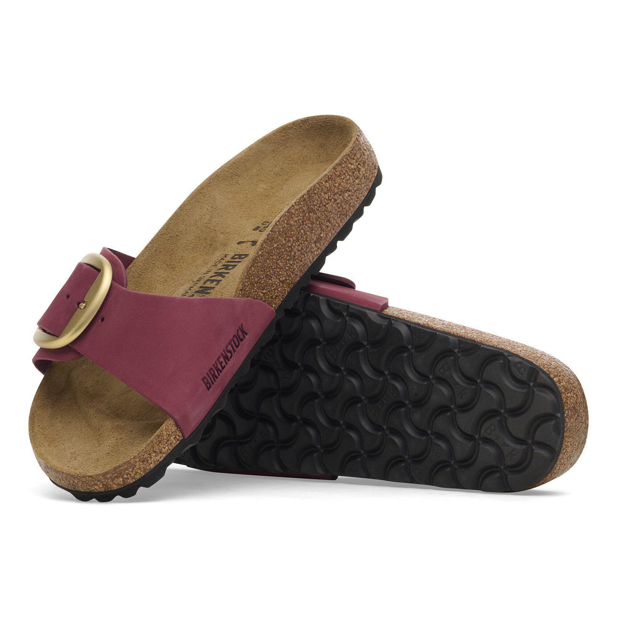Madrid Big Buckle Nubuck Leather Ecru Product Image