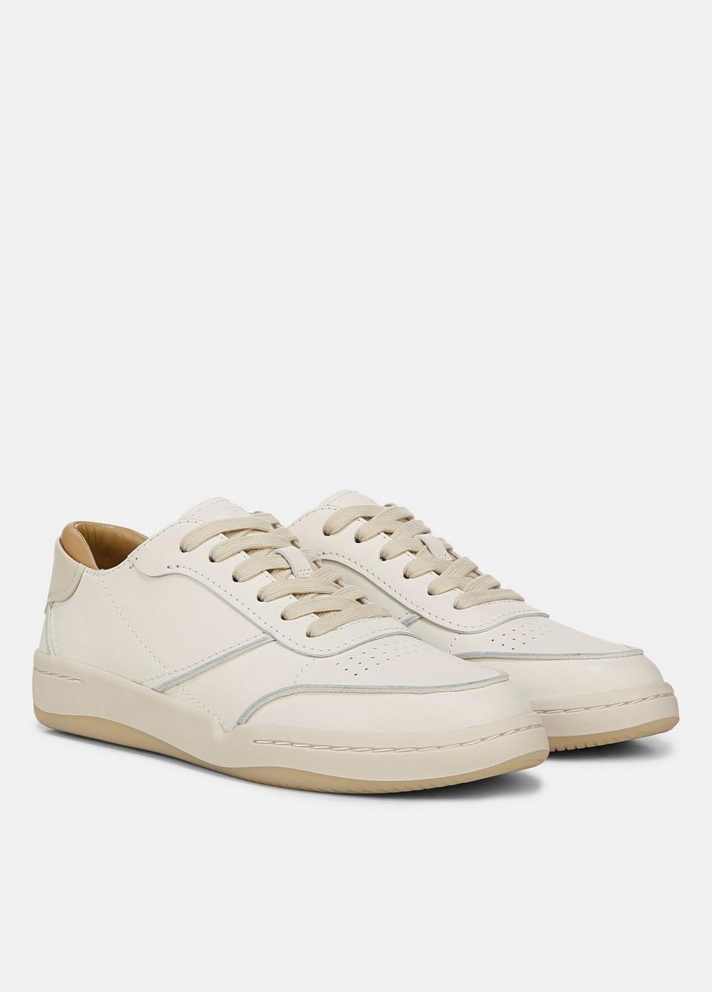 Womens Westside Leather Sneaker, Milk, Size 6.5 Vince Product Image