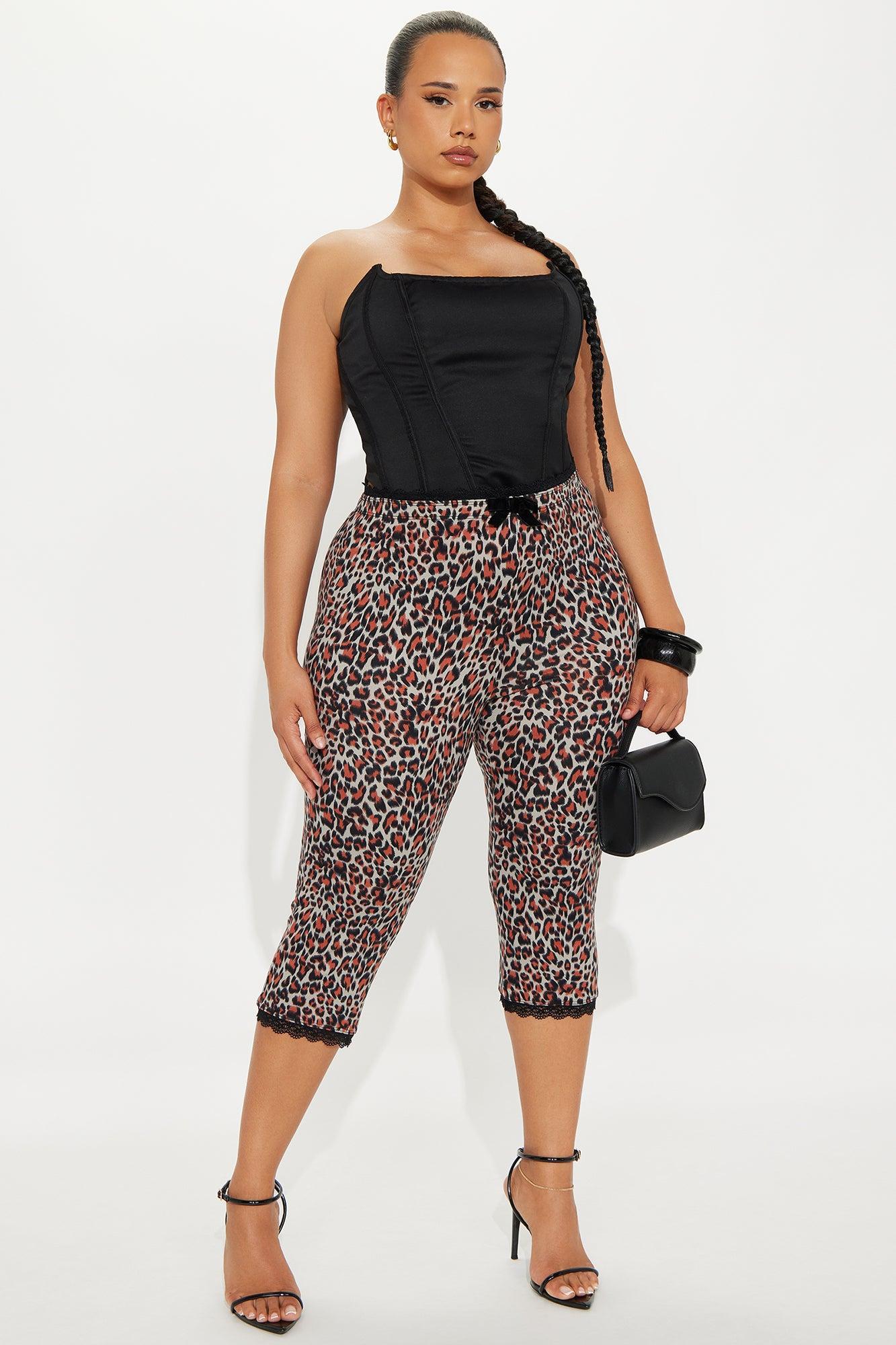 Florentina Lace Trim Capri Legging - Burgundy/combo Product Image