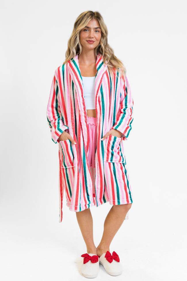 Christmas Stripes Rise and Shine Robe FINAL SALE Product Image