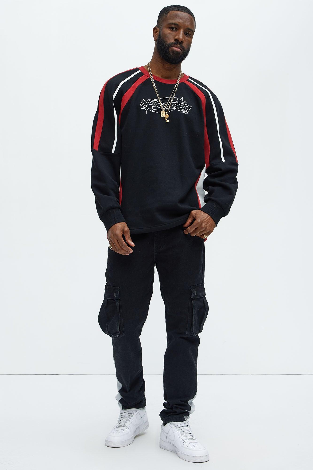 Tyson Nontoxic Crewneck Sweatshirt - Black/combo Product Image