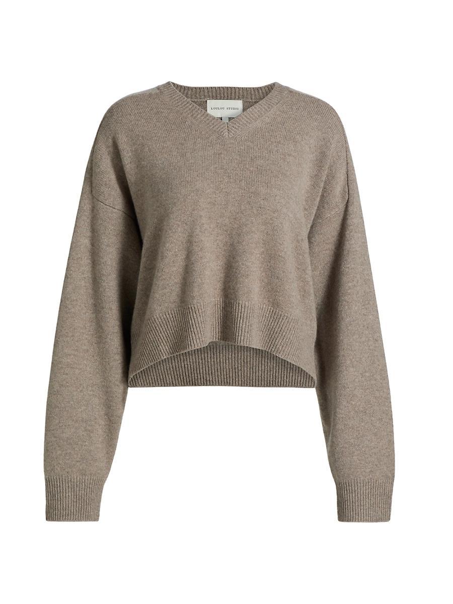 Womens Anzor Cashmere V-Neck Sweater Product Image
