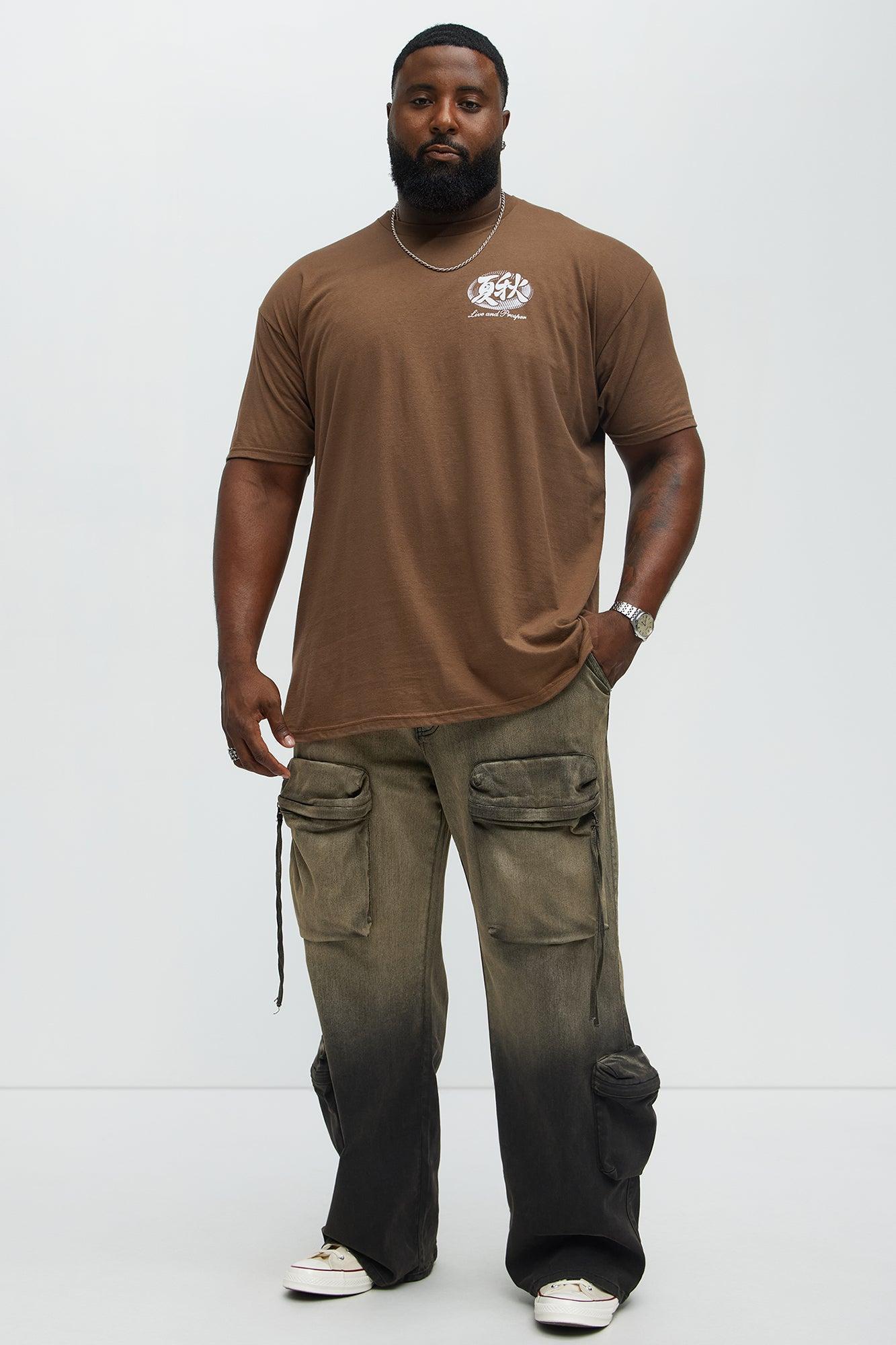 Live And Prosper Short Sleeve Tee - Brown Male Product Image