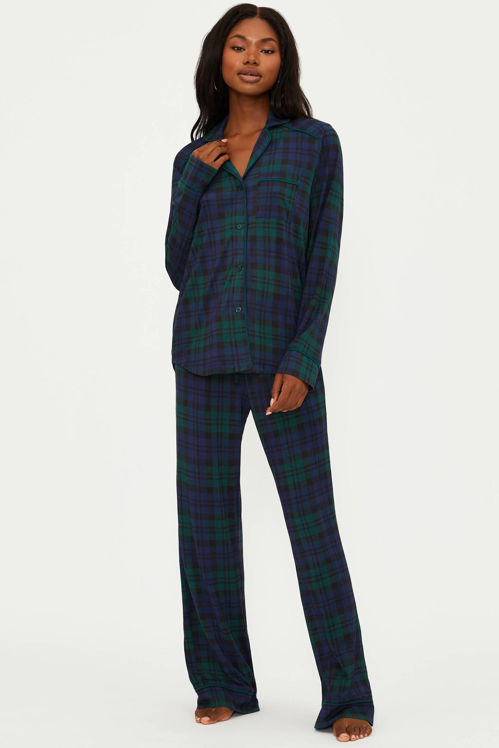 Livy Top & Connie Pant Set Wintergreen Plaid Product Image