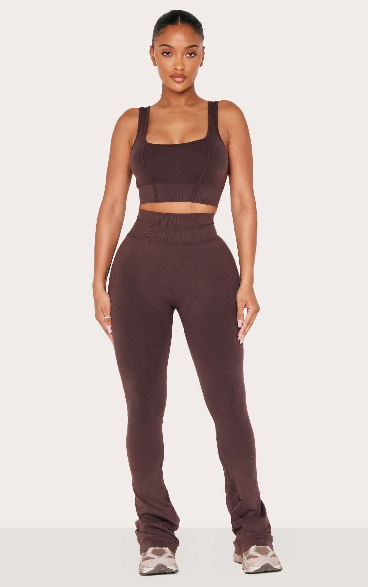Shape Chocolate Sculpt Active Zip Front Cupped Long Line Sports Bra Product Image