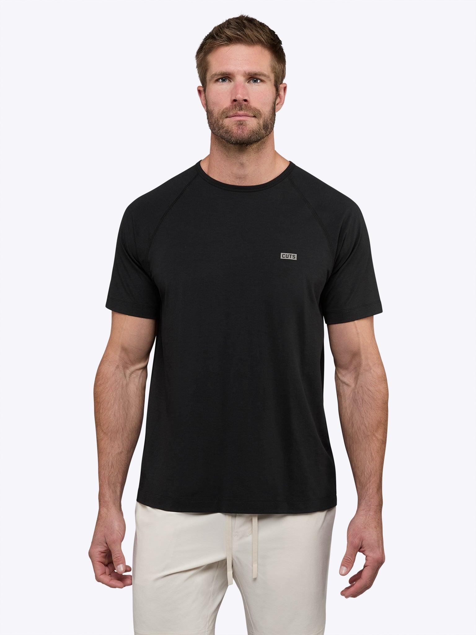 FTS Performance Raglan Tee | Black Classic-Fit Product Image