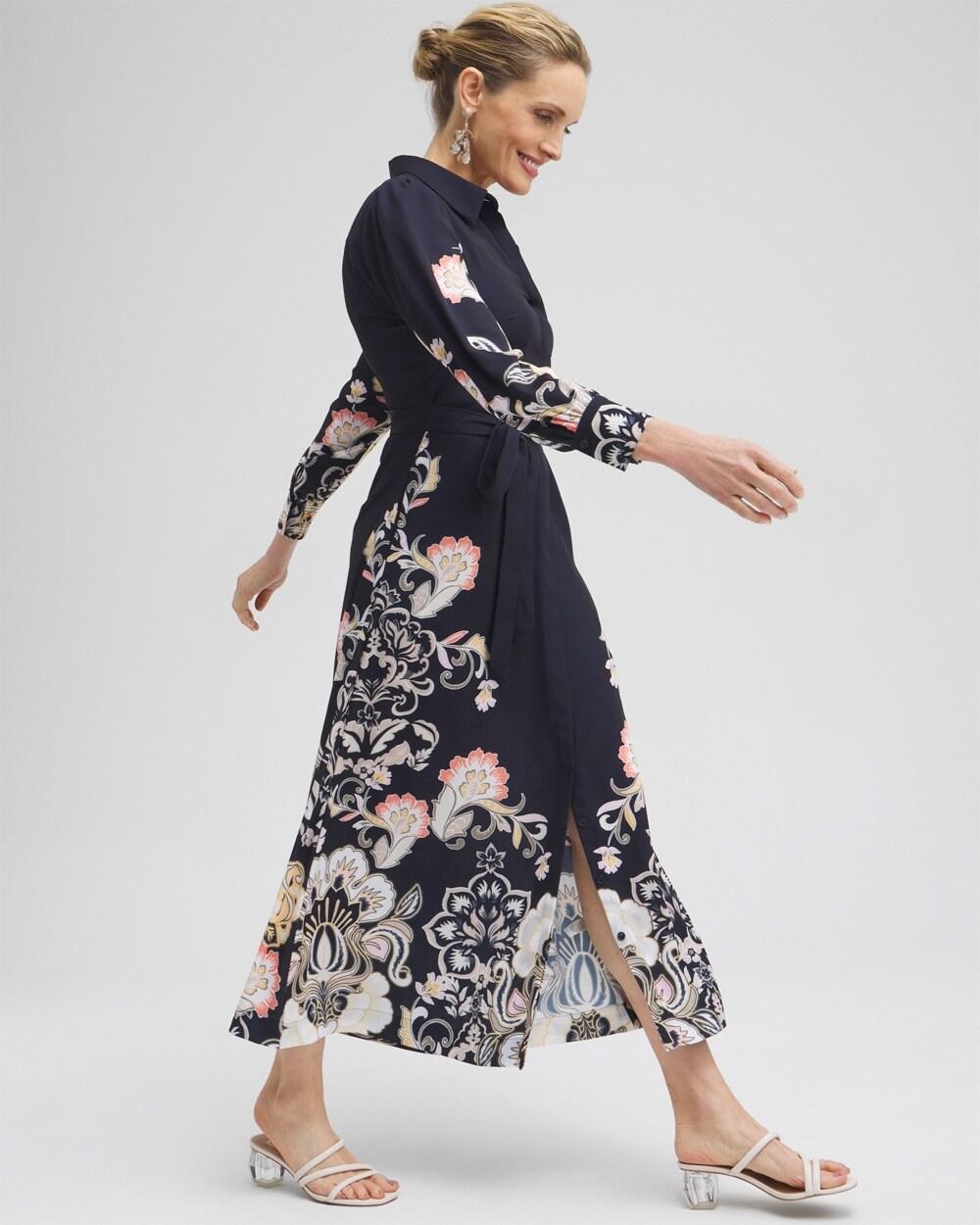 Floral Maxi Shirt Dress Product Image