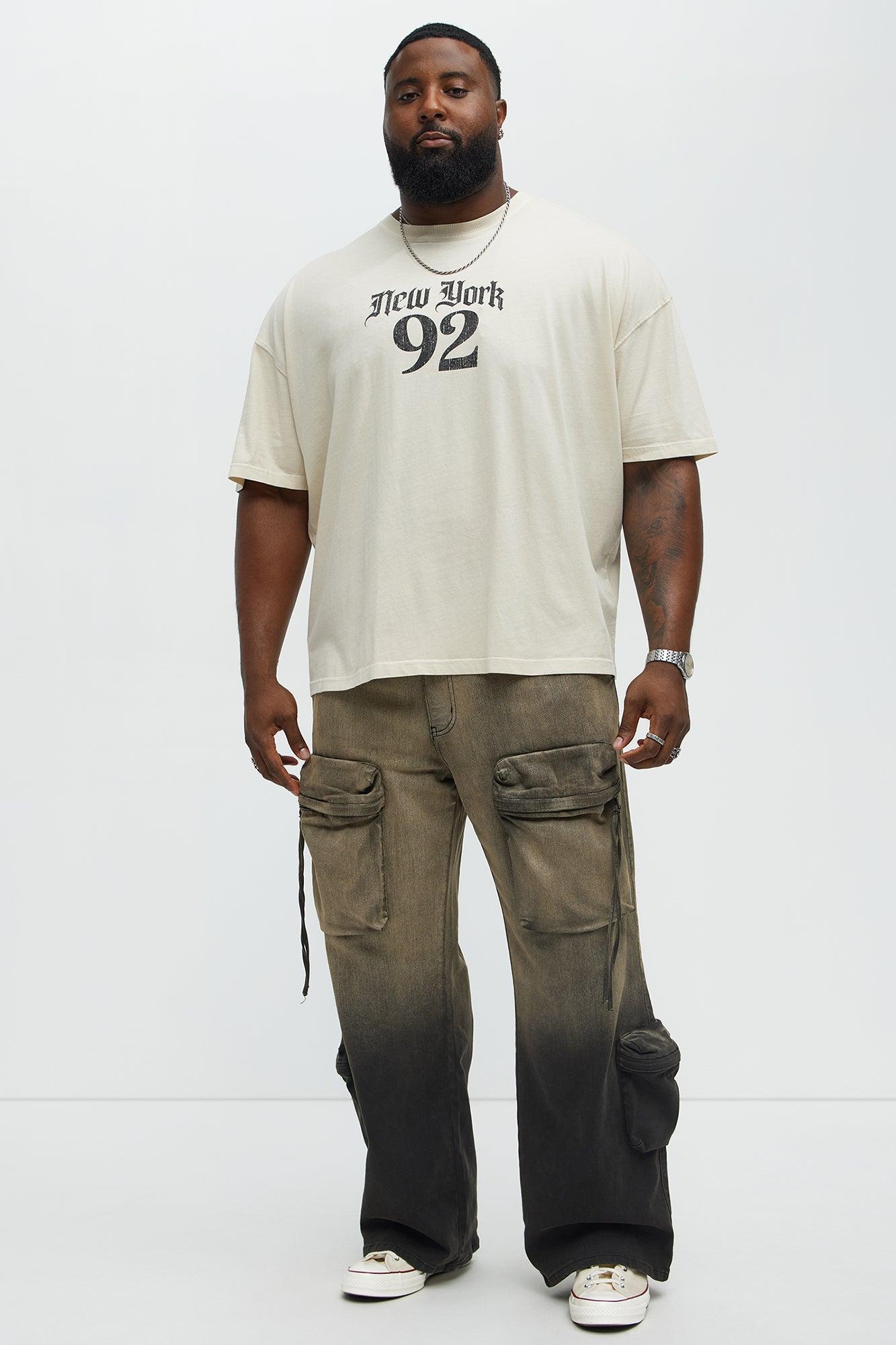 Rebel NYC 92 Oversized Short Sleeve Tee - Cream Product Image