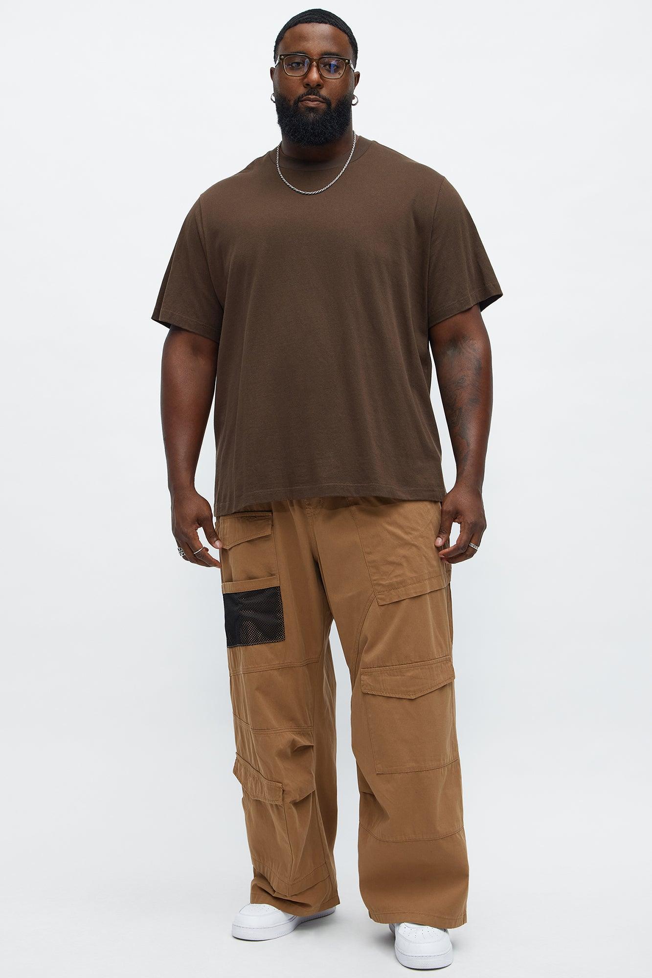 Baggy Lester Cargo Pants - Brown Product Image