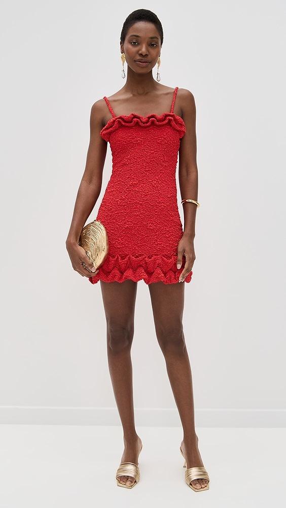 PatBO Papillon Jacquard Flutter Mini Dress | Shopbop Product Image