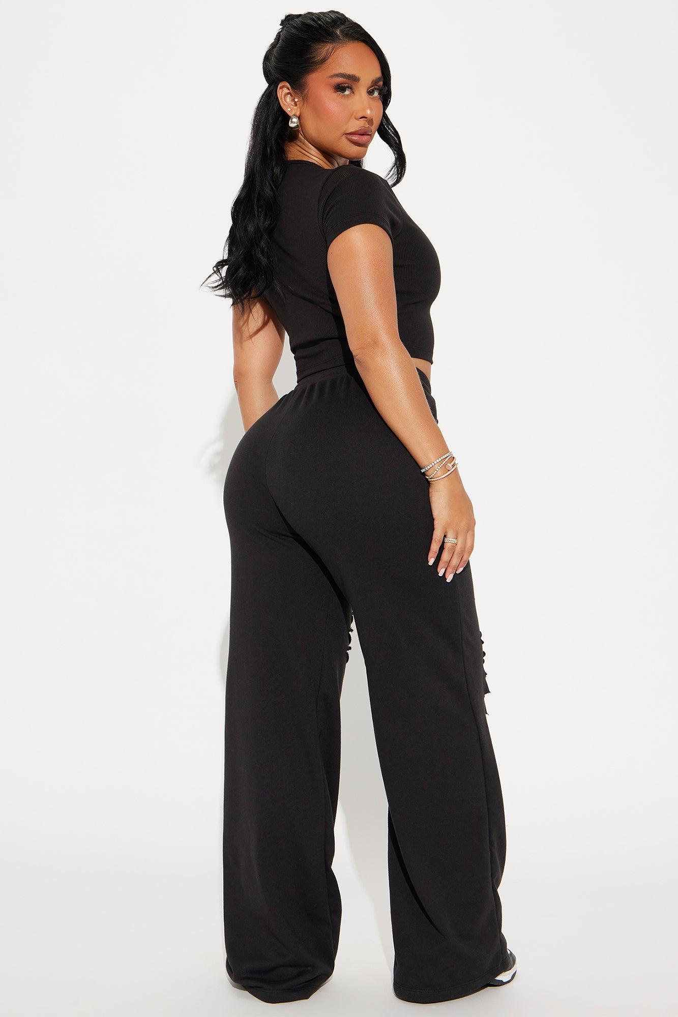 Getting Along Pant Set - Black Product Image