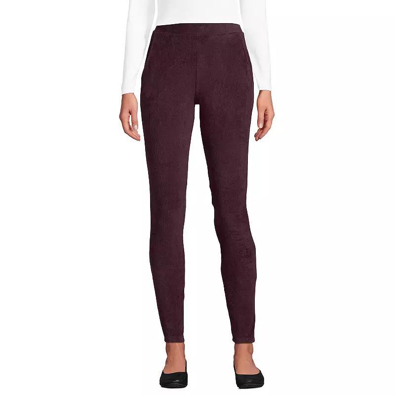 Womens Lands End Sport High-Rise Corduroy Leggings Product Image