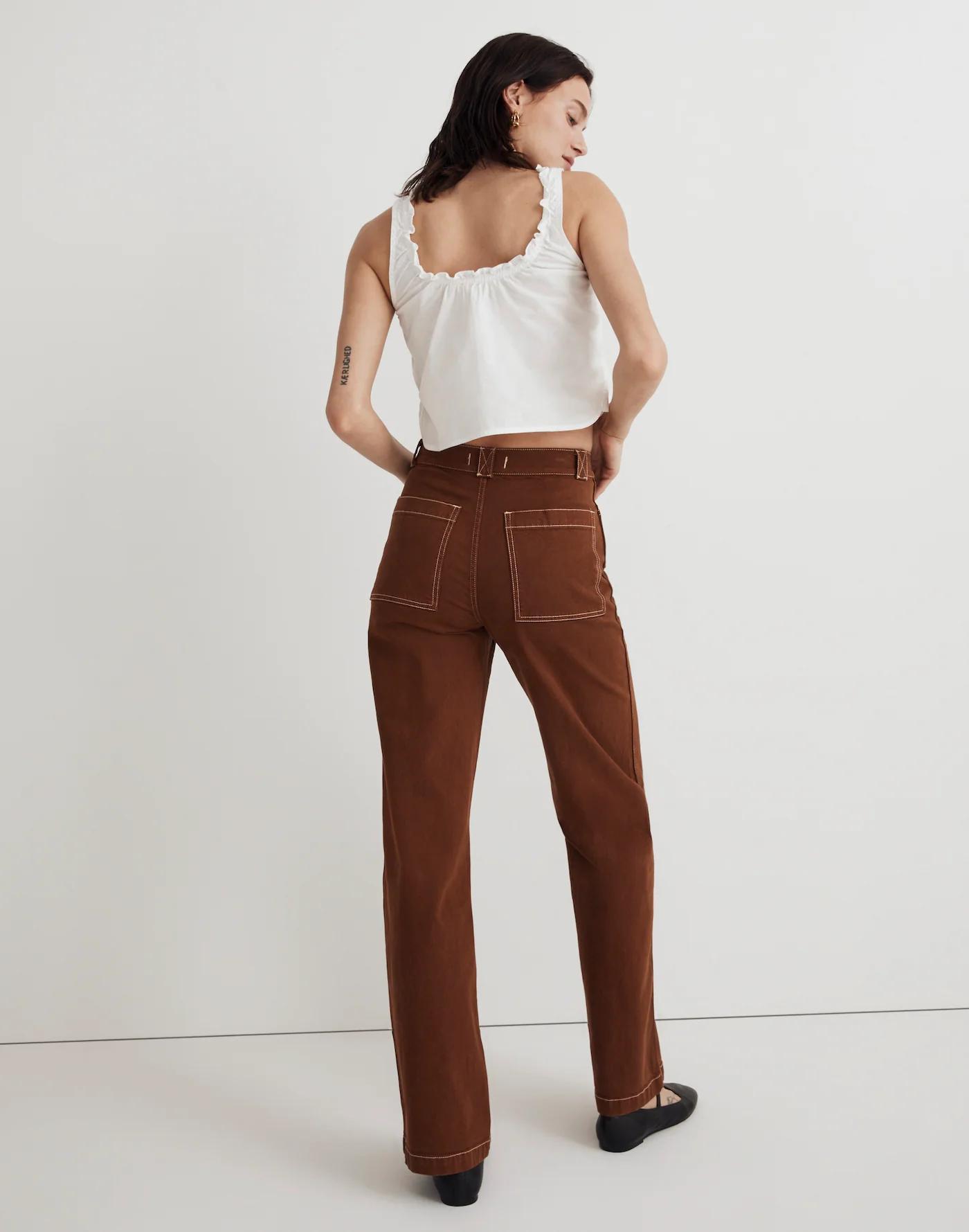 The Petite Emmett 2.0 Wide-Leg Pants: Garment-Dyed Edition Product Image