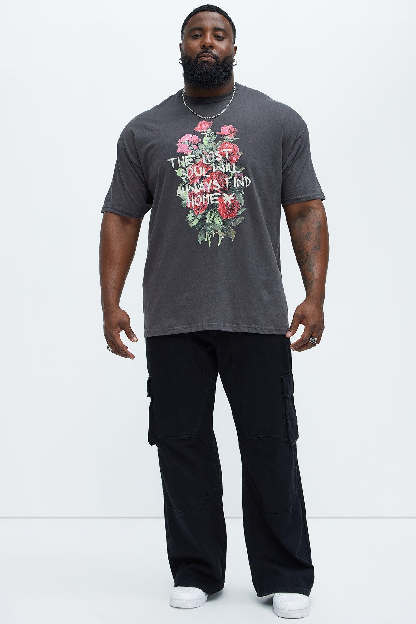 Lost Soul Will Find Home Short Sleeve Tee - Charcoal Product Image