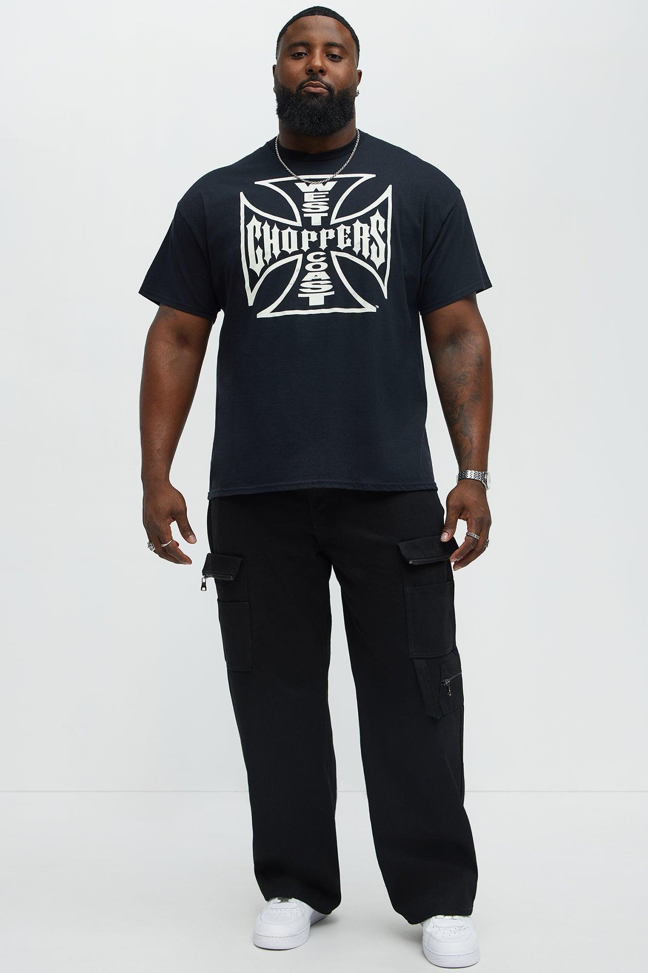 West Coast Choppers Logo Short Sleeve Tee - Black Male Product Image