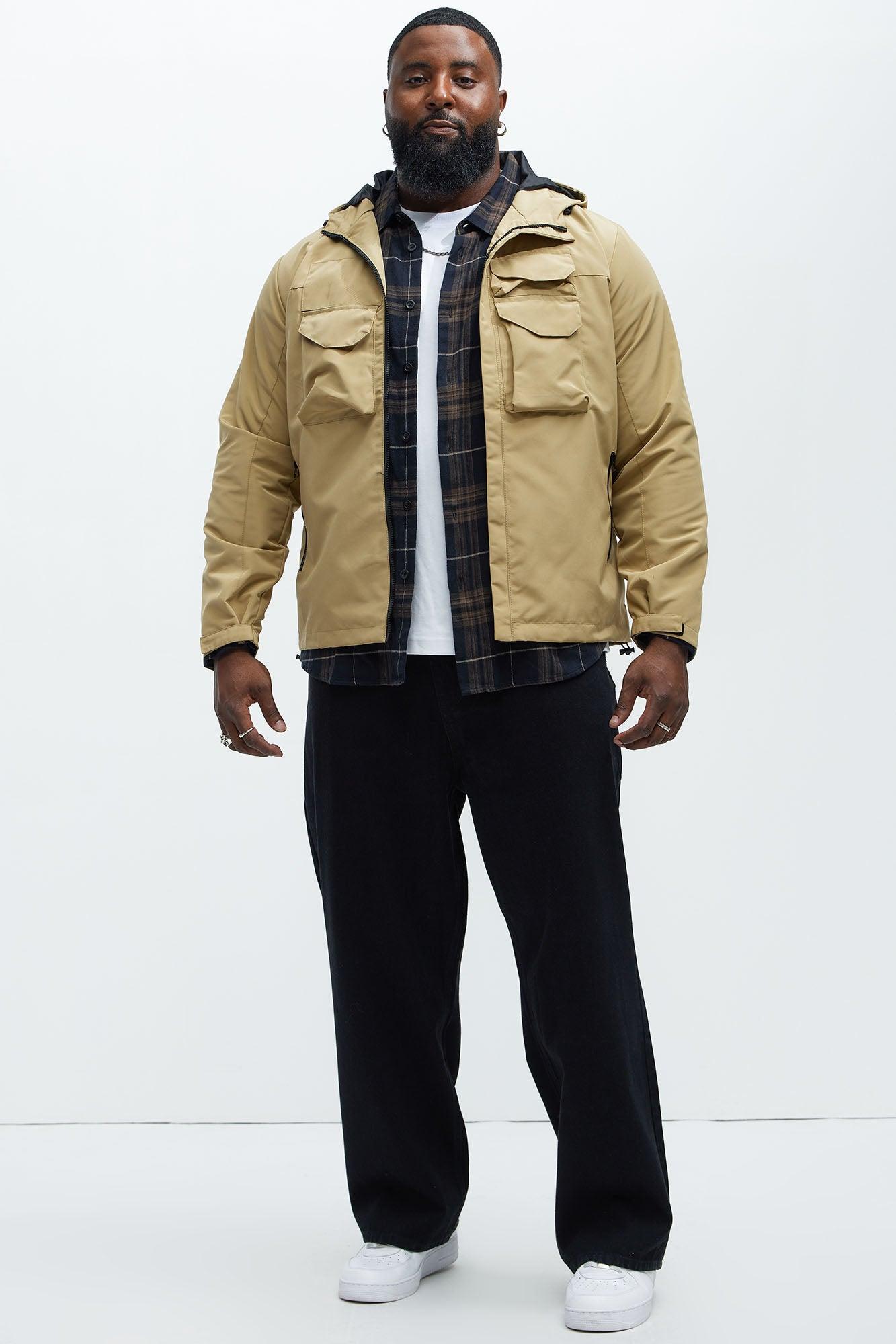 Centered 4 Pocket Anorak Jacket - Khaki Product Image