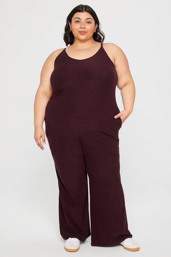 Cloud Jersey Wide Leg Onesie Product Image