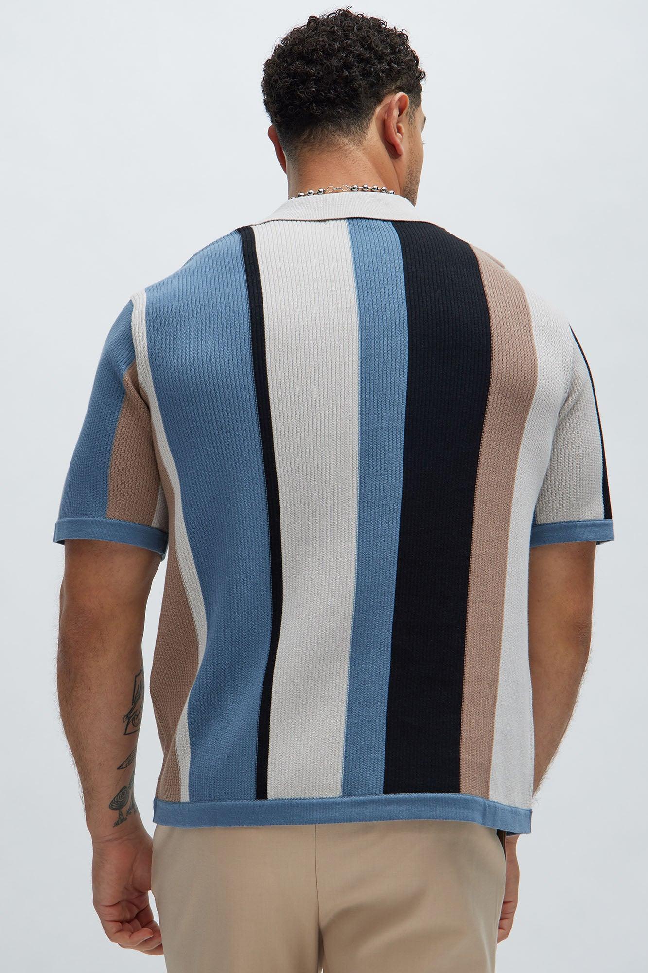 Kirk Knit Short Sleeve Polo - Taupe/combo Product Image