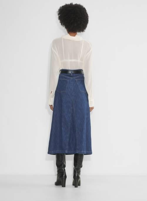 limelight maxi denim skirt Product Image