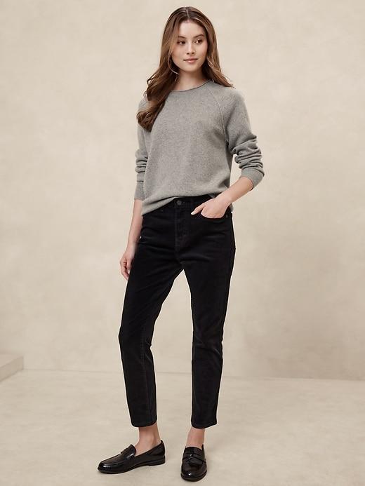High-Rise Slim Corduroy Pant Product Image