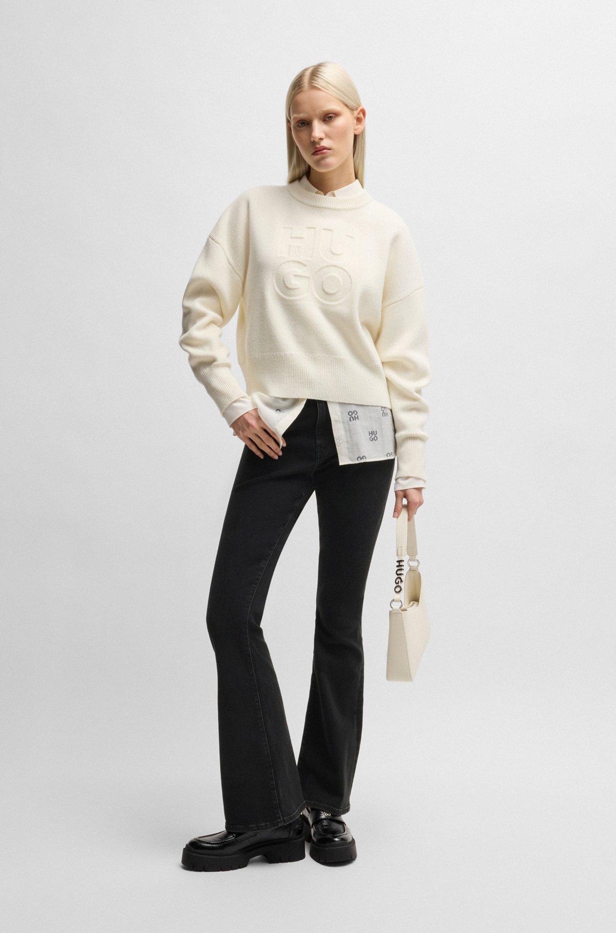 Slim-fit jeans in black stretch denim Product Image