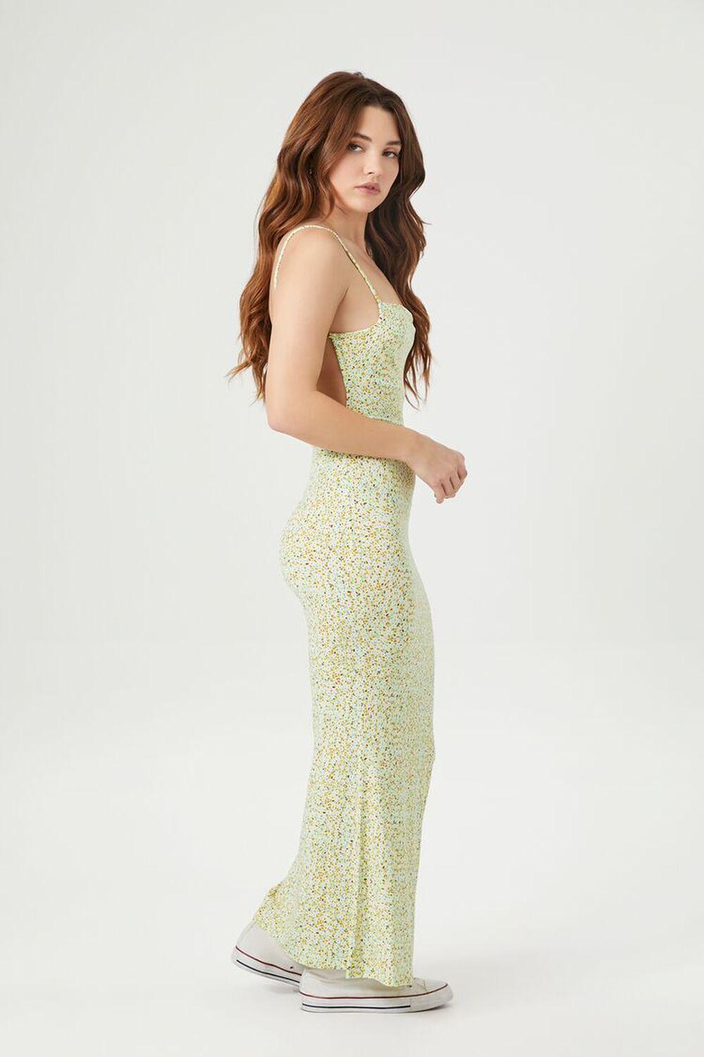 Speckled Print Open-Back Maxi Dress | Forever 21 Product Image