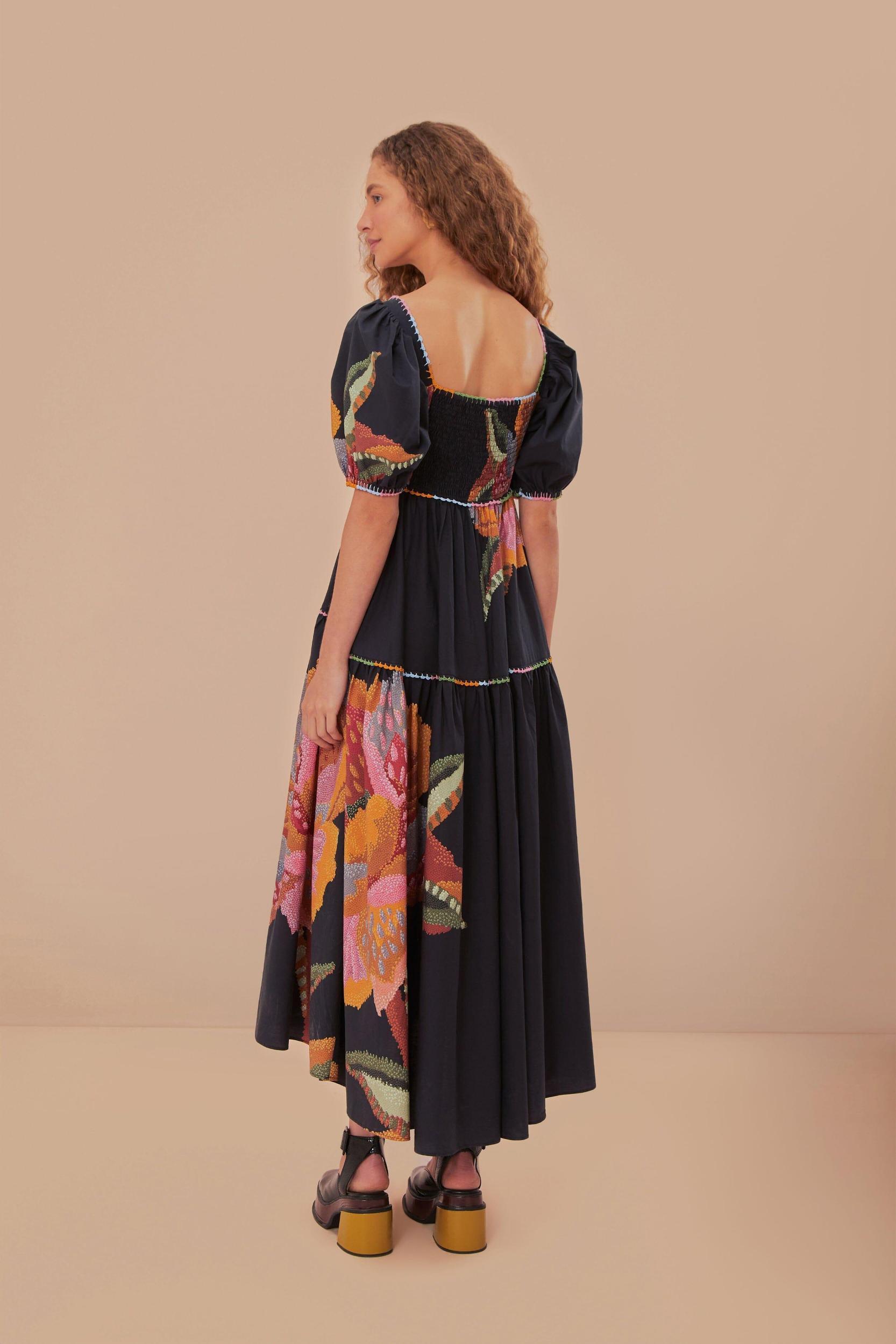 Black Lucy Floral Maxi Dress Product Image
