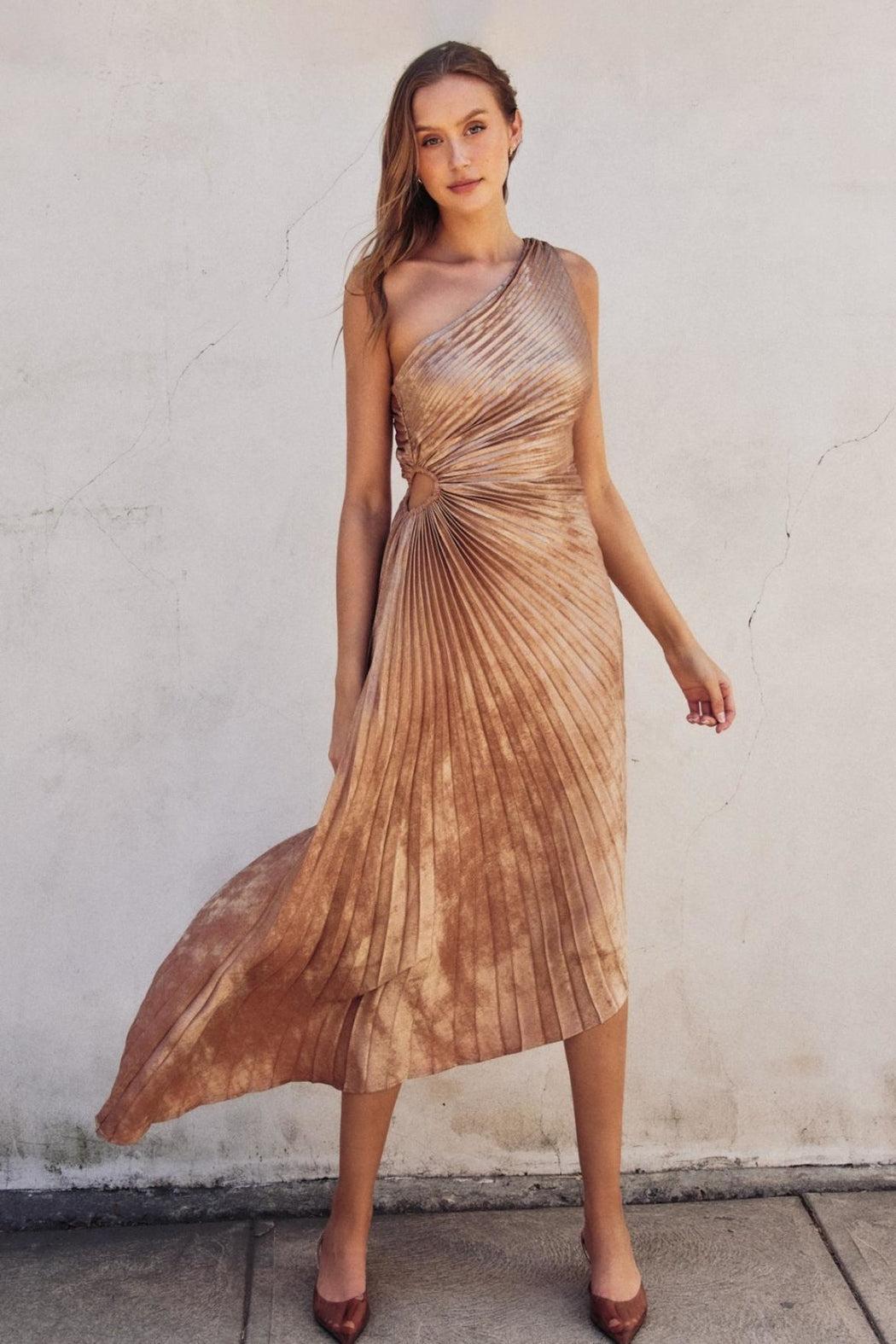 Asymmetrical Pleated Dress Product Image