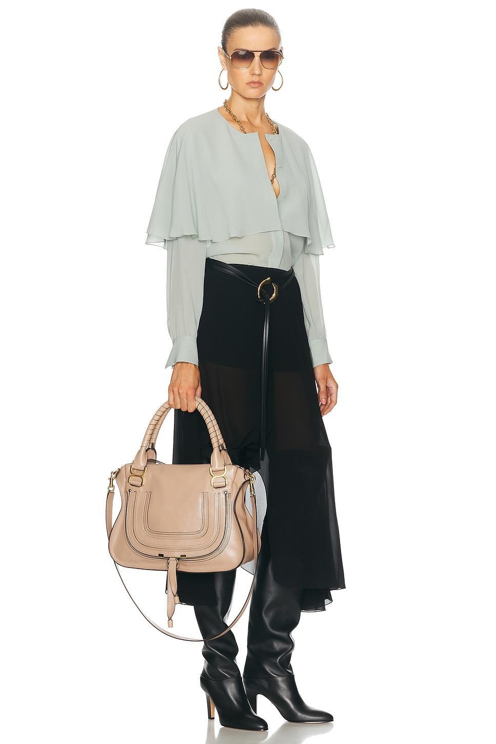 CHLOÉ Marcie Bag In Deep Beige Product Image