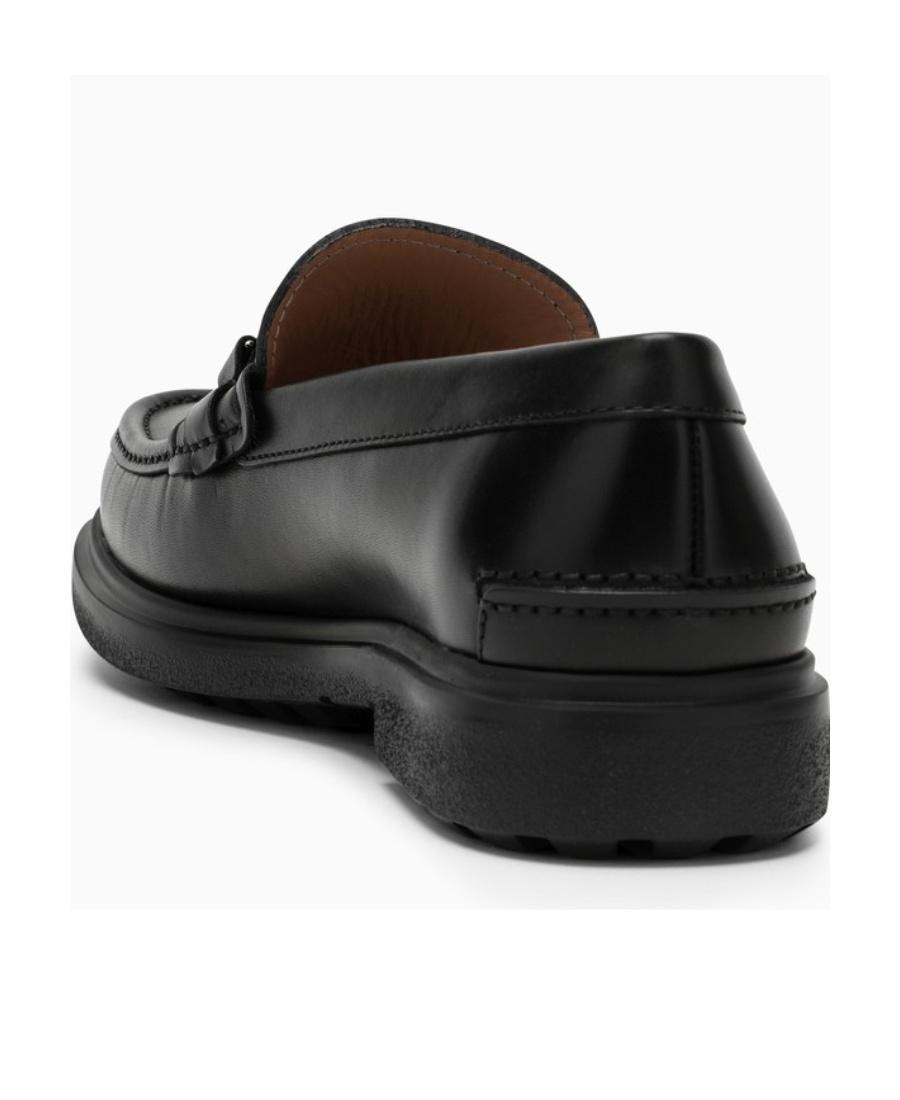 FERRAGAMO Micro-label Love Shoes In Black Product Image