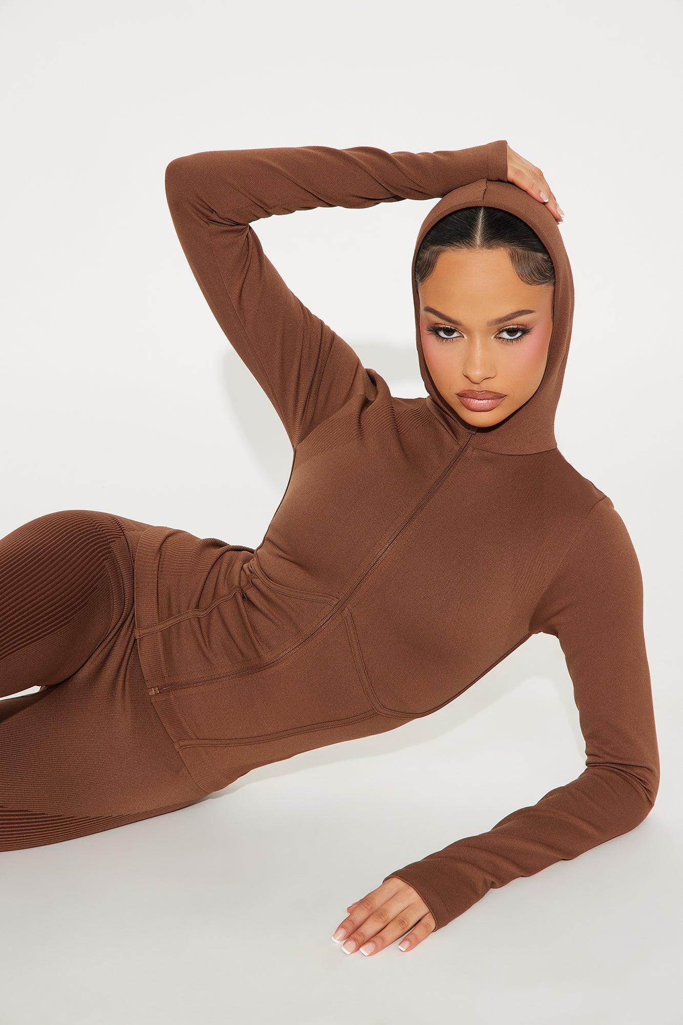 Your Next Move Seamless Active Jacket - Mocha Product Image