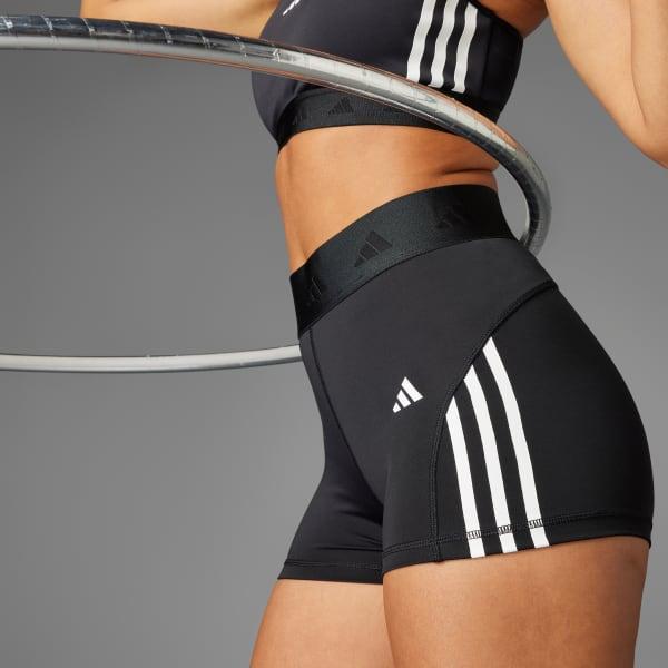 adidas Hyperglam 3-Inch Leggings Core Black XL Womens Product Image