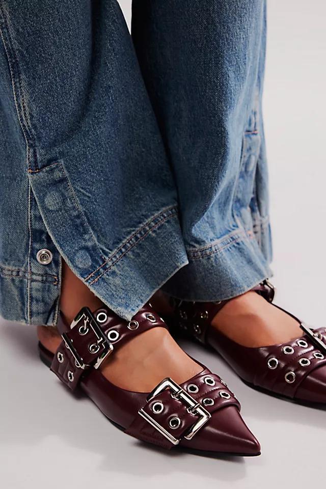 Lilly Buckle Slingback Flats Product Image