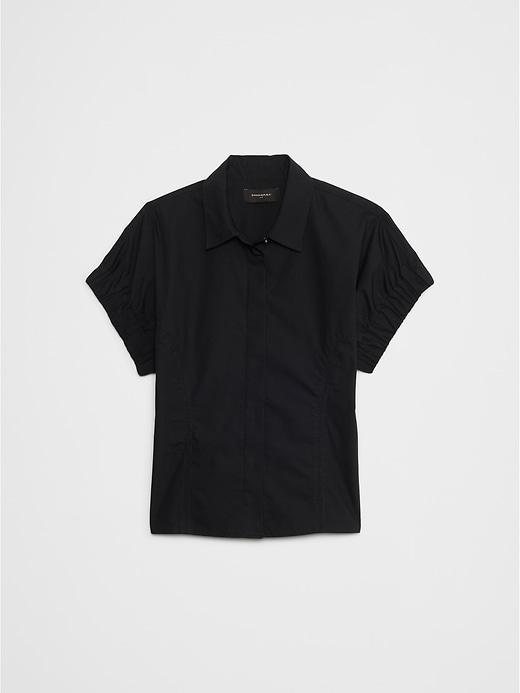 Seamed Poplin Shirt Product Image