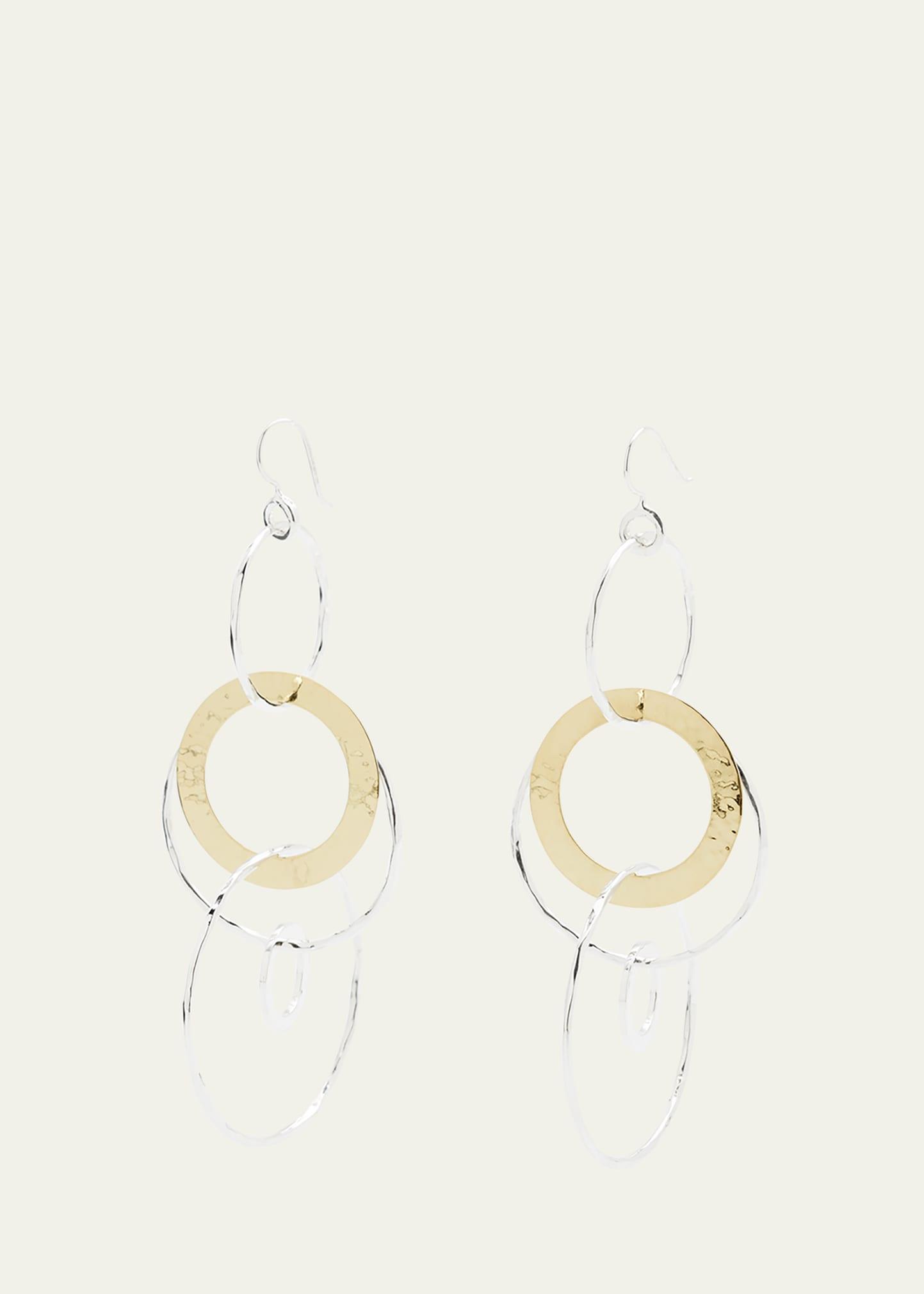Jumbo Hammered Jet Set Earrings in Chimera Product Image