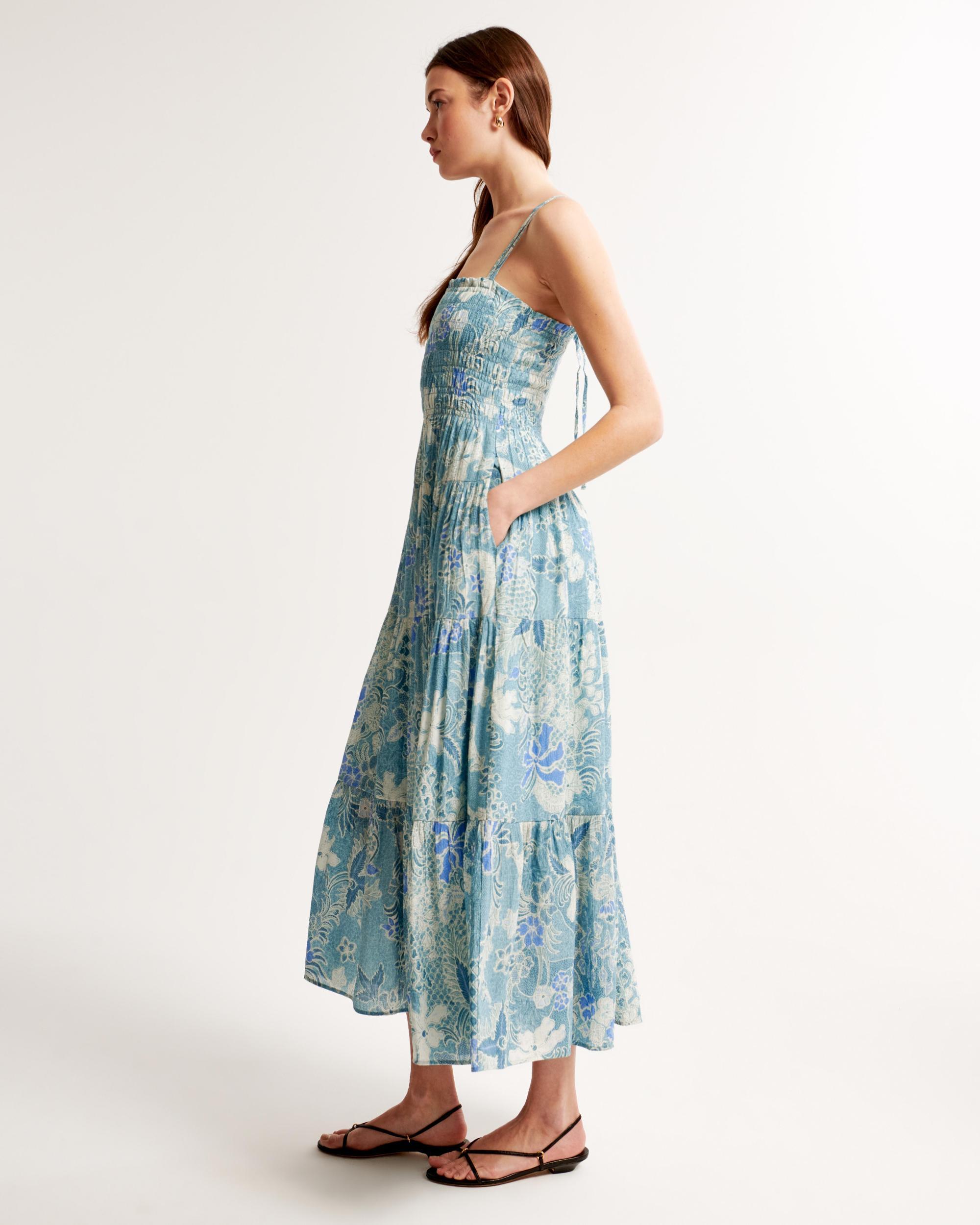 Smocked Bodice Maxi Dress Product Image