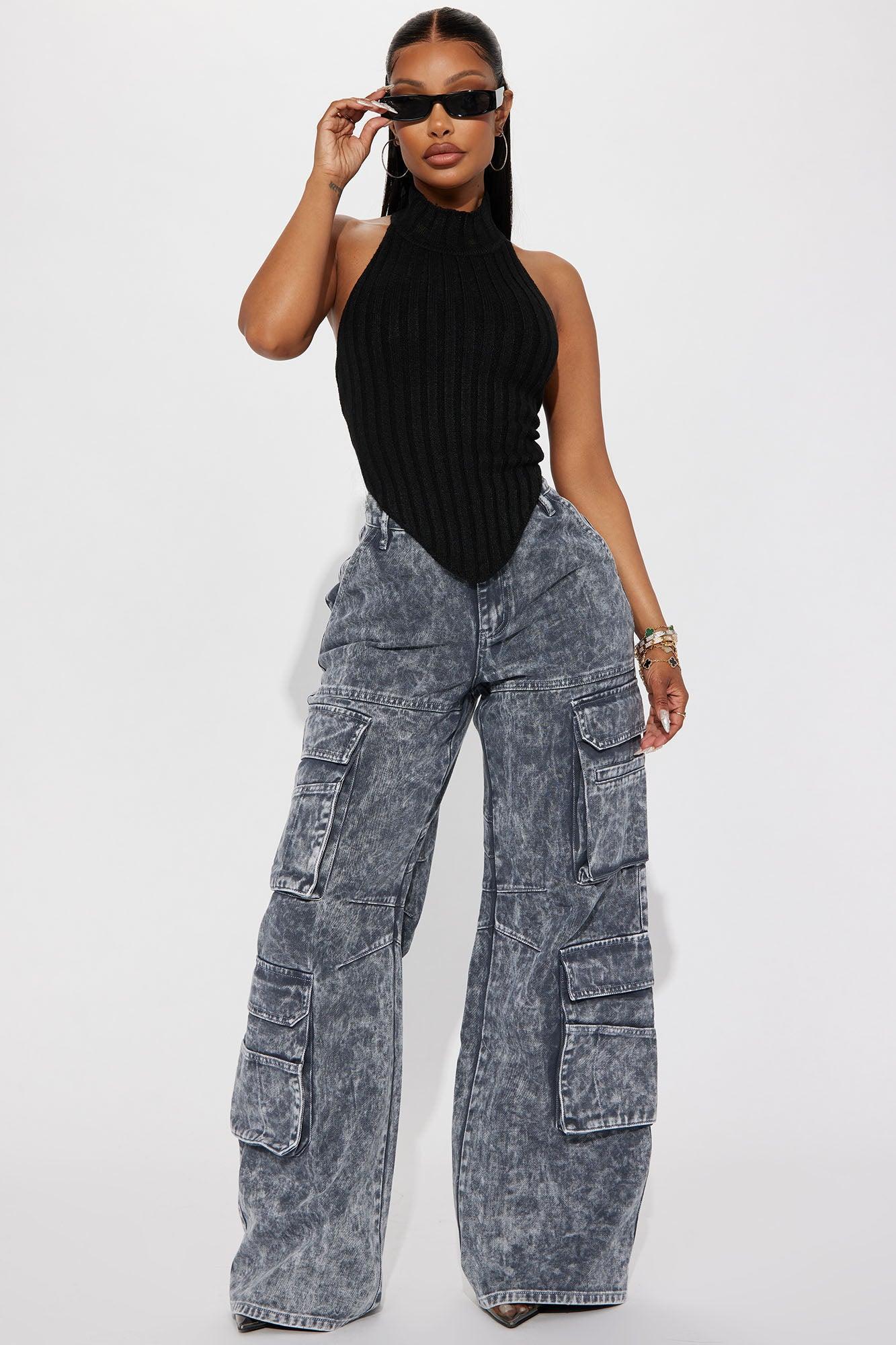 Kinslie Sweater Top - Black Product Image