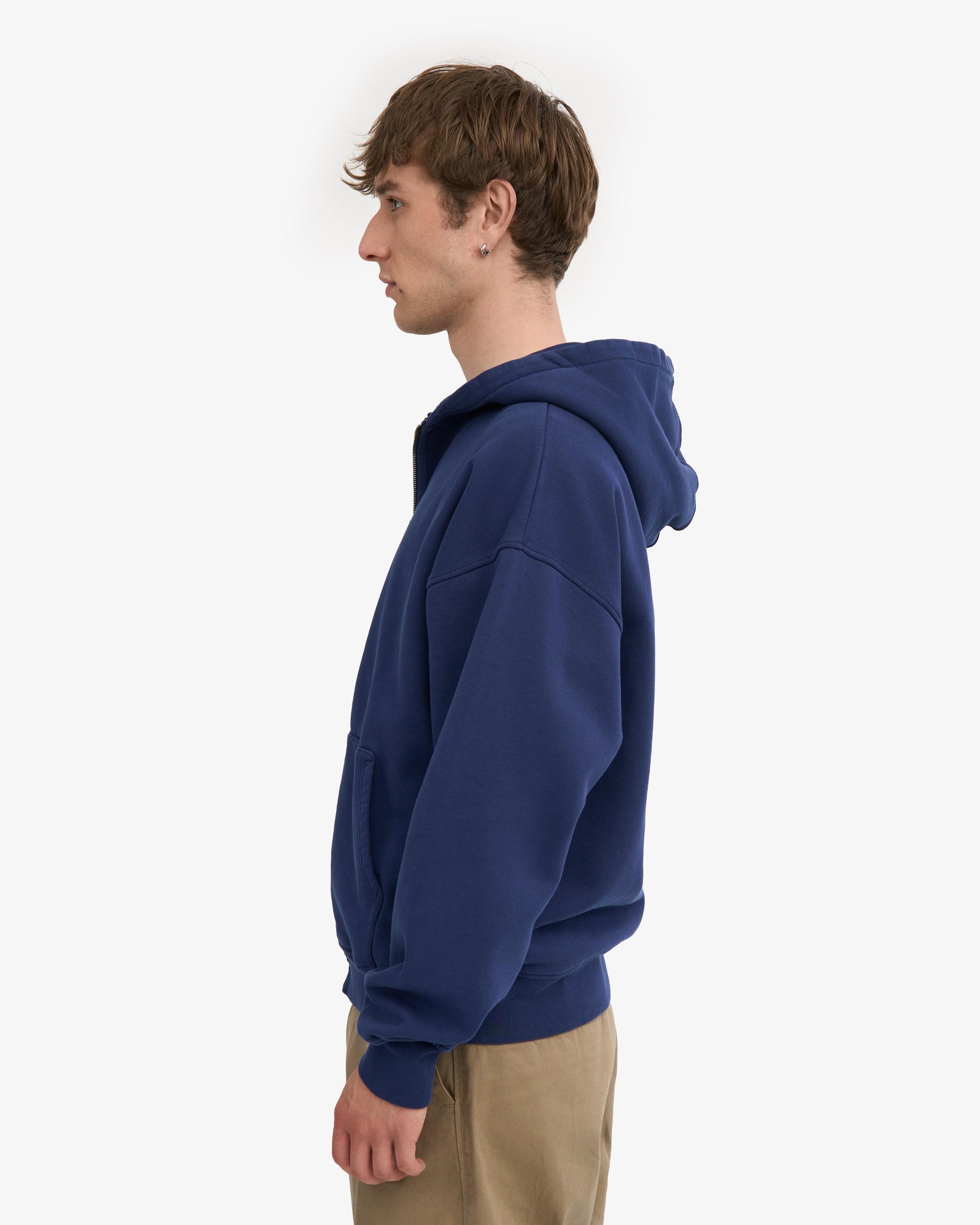 Organic Oversized Zip Hood - Lava Grey Product Image