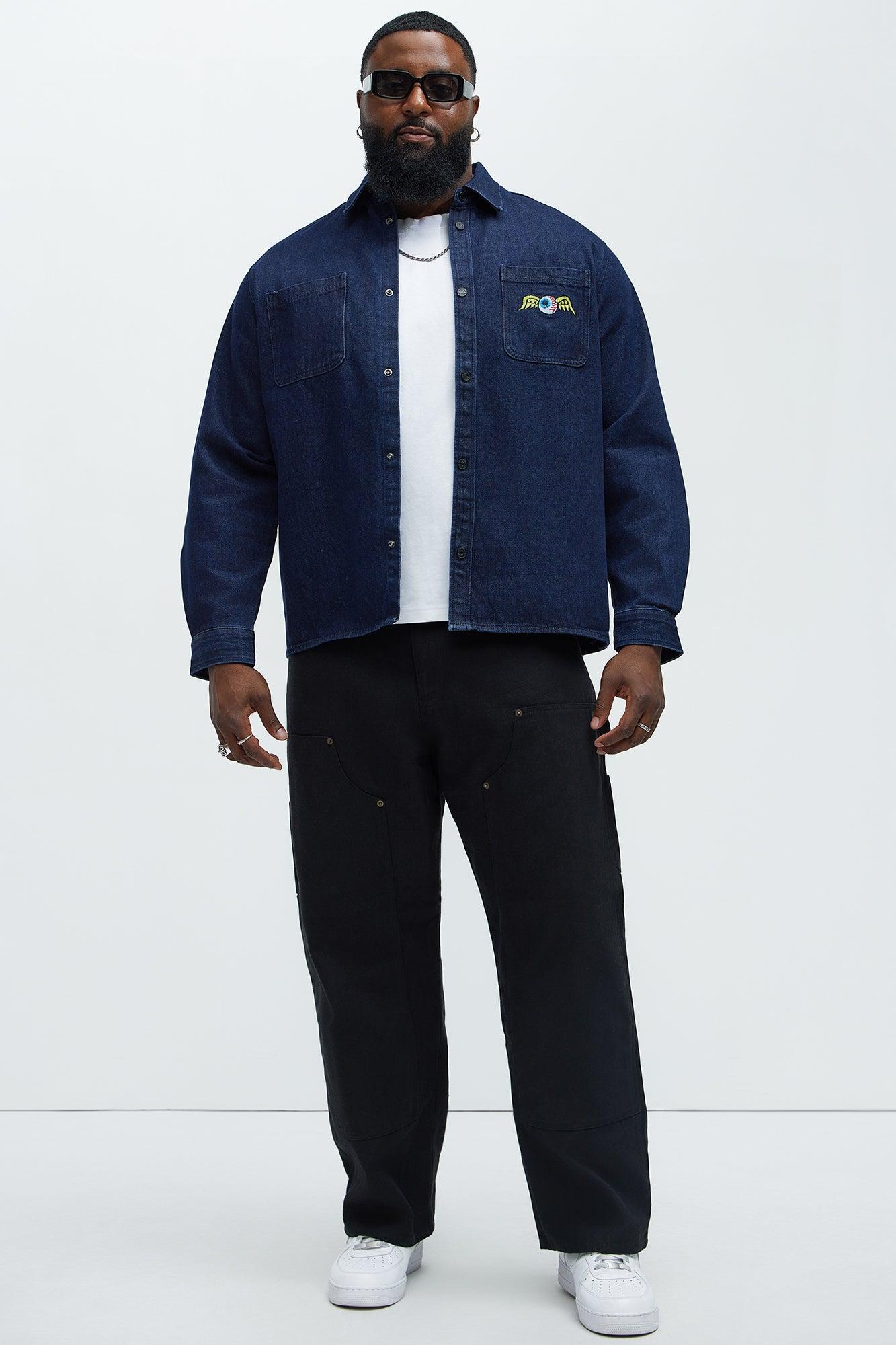 Von Dutch No Pits Long Sleeve Shirt - Dark Denim Product Image