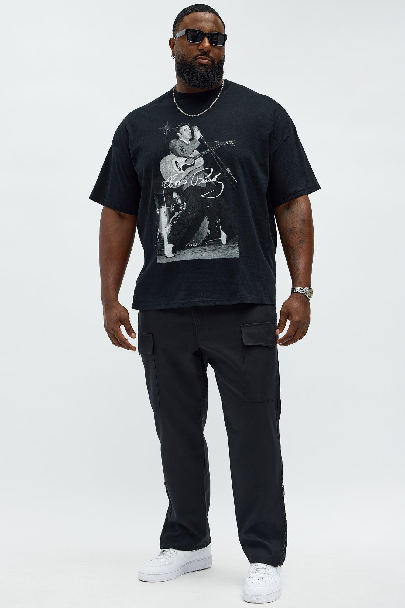 Elvis Concert Oversized Short Sleeve Tee - Black Product Image