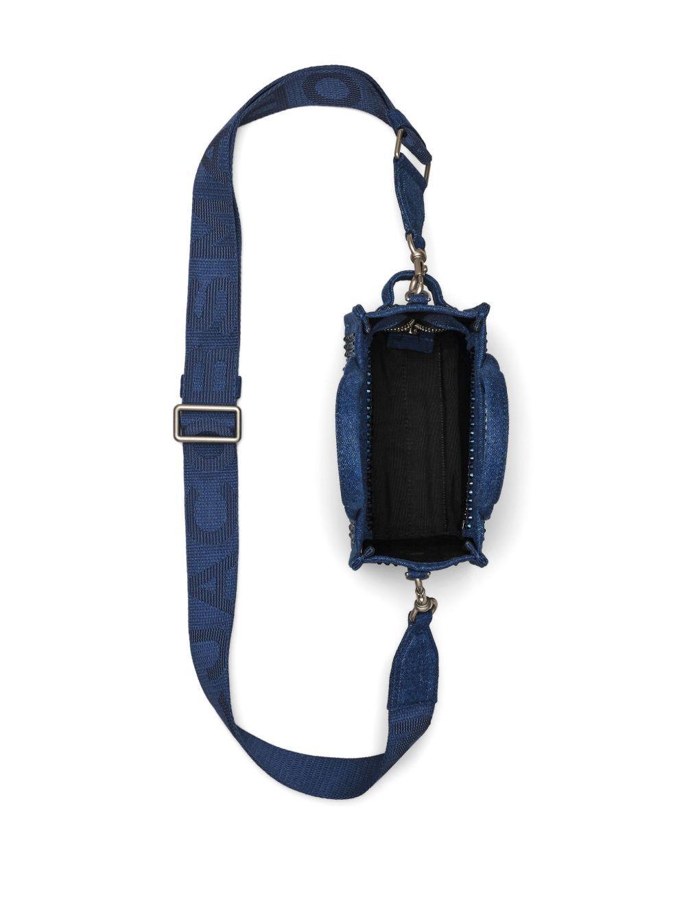 The Crossbody Crystal Denim Tote bag Product Image