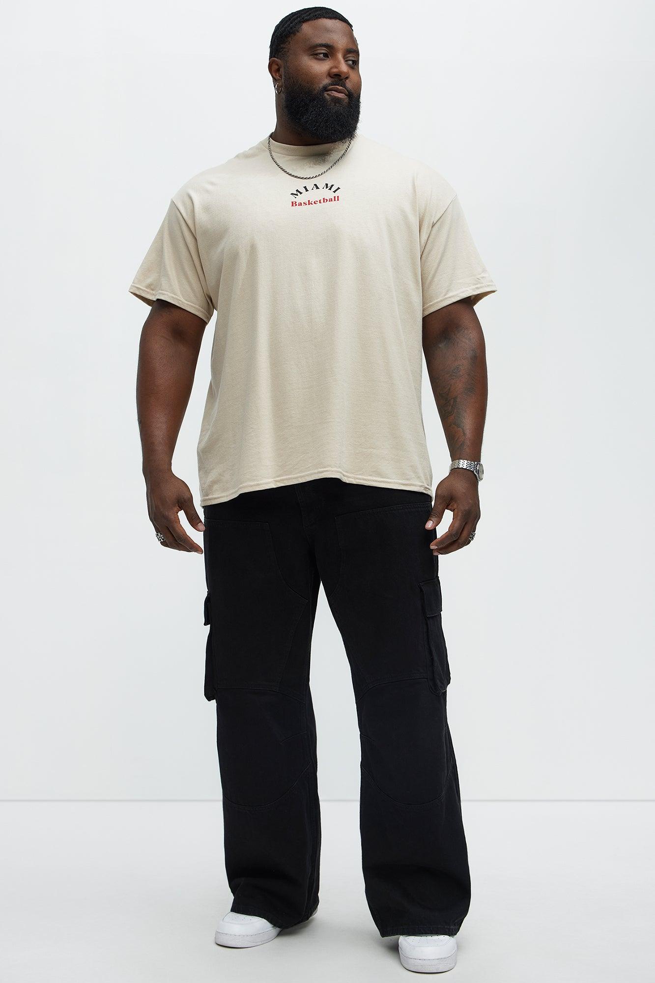 Miami Basketball Short Sleeve Tee - Sand Product Image