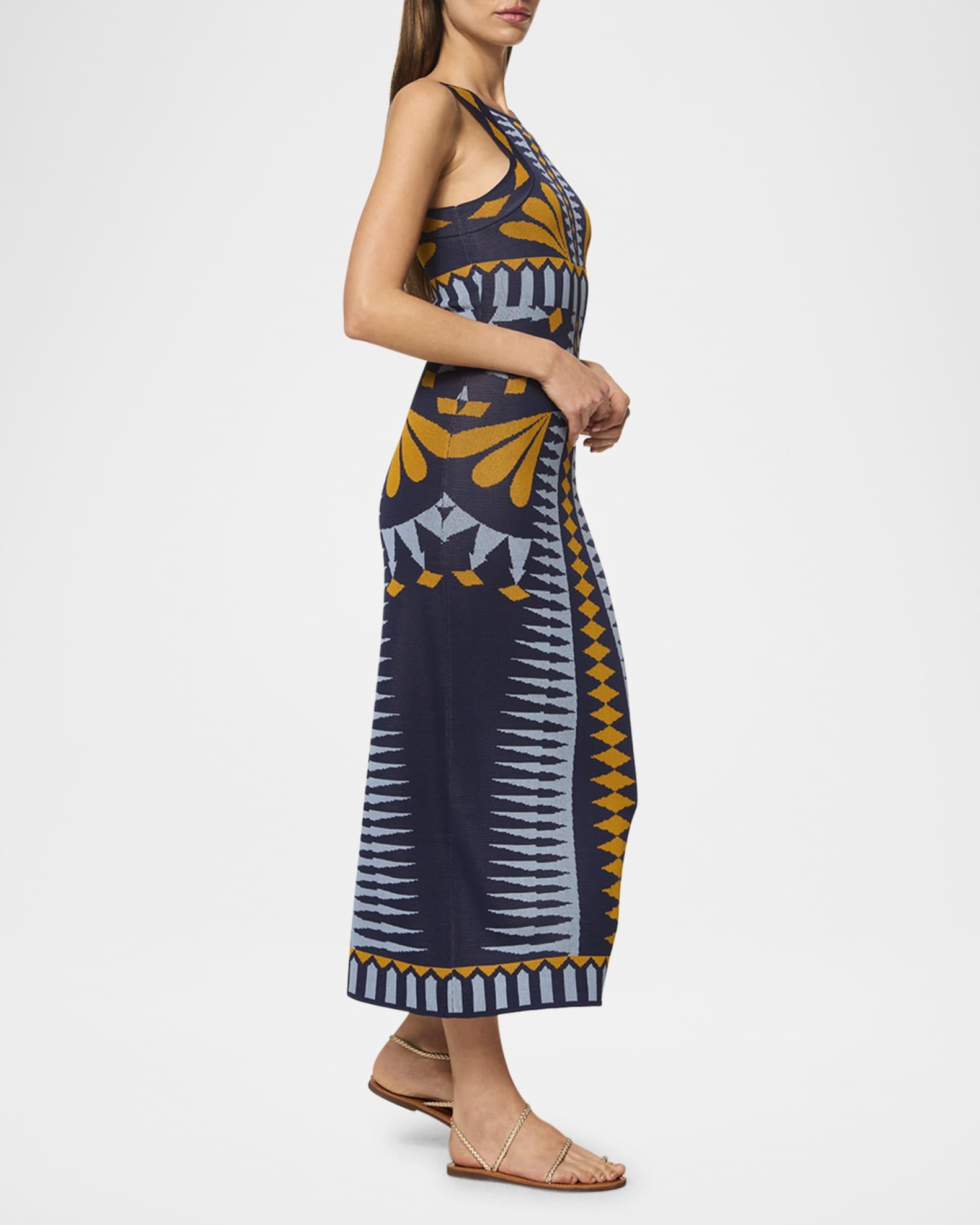 Emery Butterfly Jacquard Knit Midi Dress Product Image