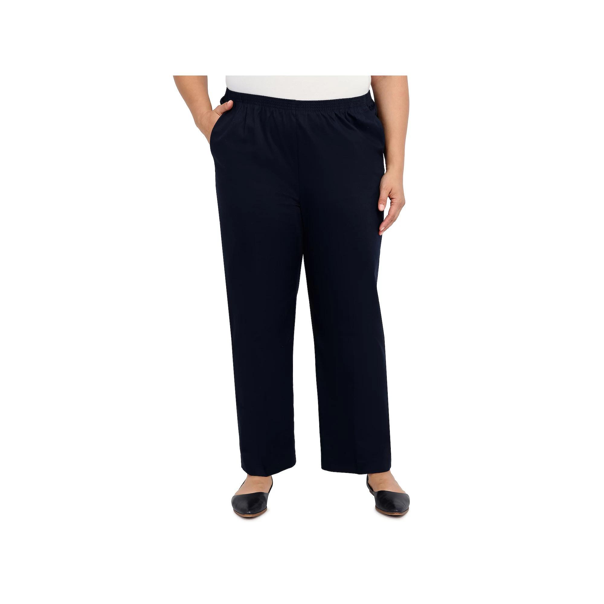 Plus Size Alfred Dunner Pants, Women's, Size: 16 W, Black Product Image