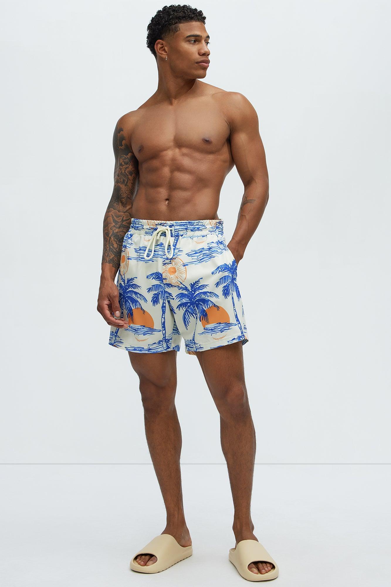 Lost In The Palms Swim Mid Trunk - Multi Color Product Image