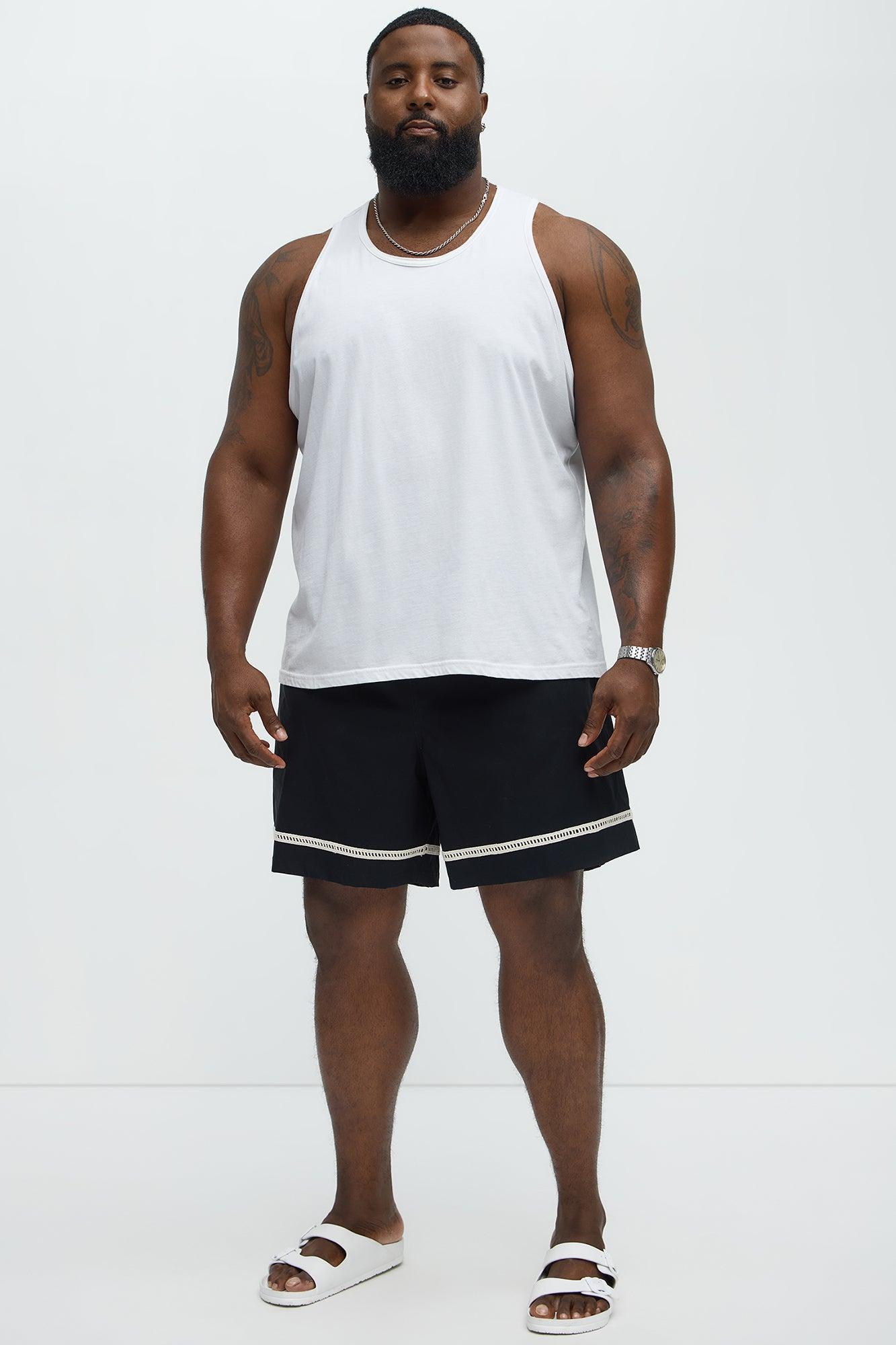 Coastal Applique Swim Classic Trunk - Black Product Image