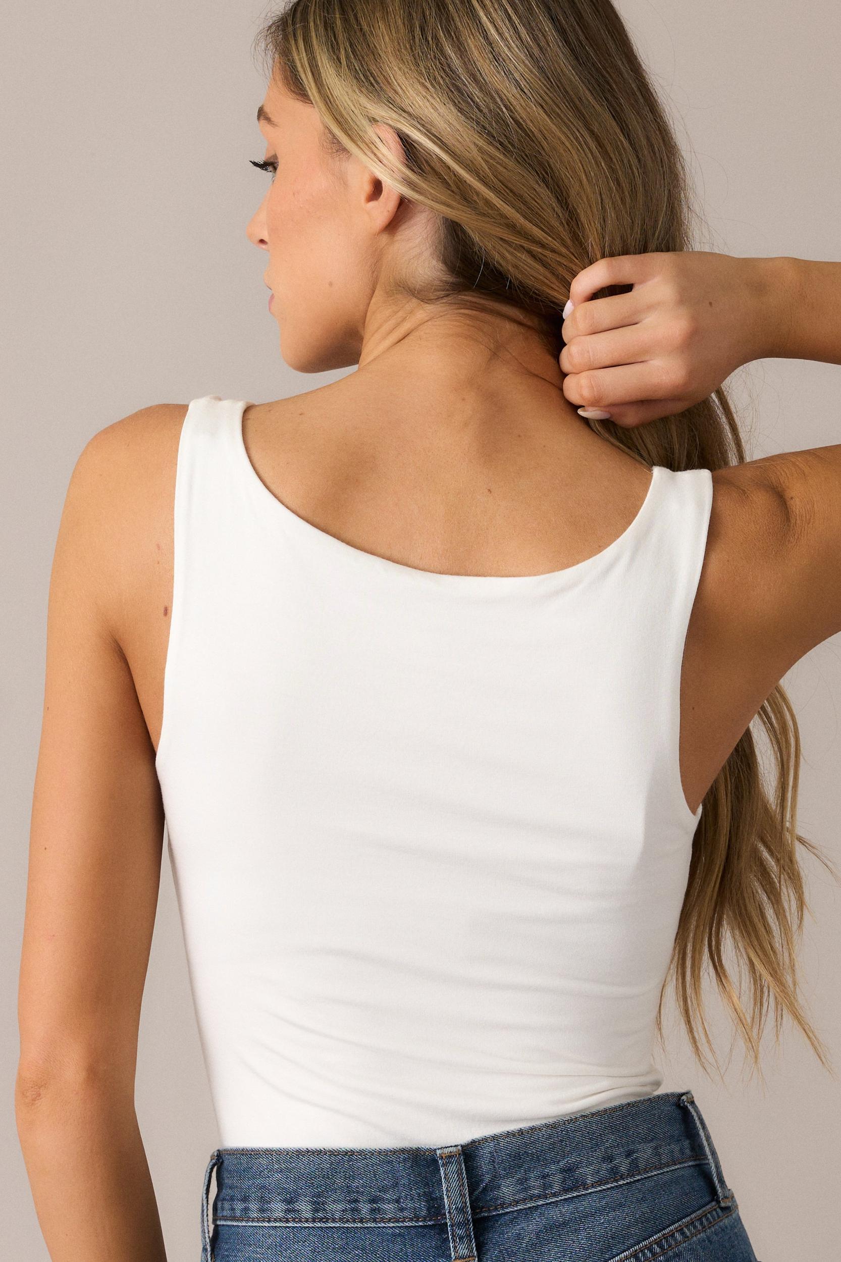 All The Better Ivory Sleeveless Bodysuit Product Image