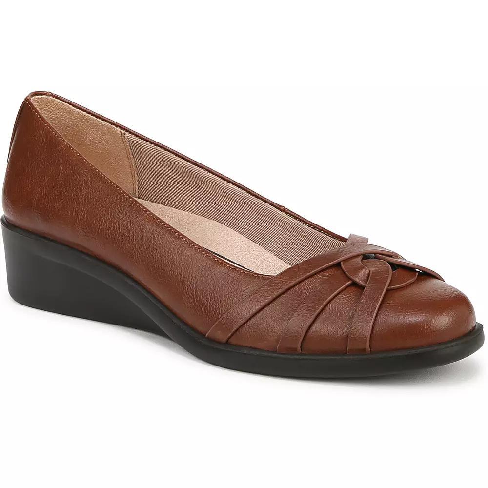 LifeStride Jorie Women's Slip-on Wedges, Size: 8 Wide, Brown Product Image
