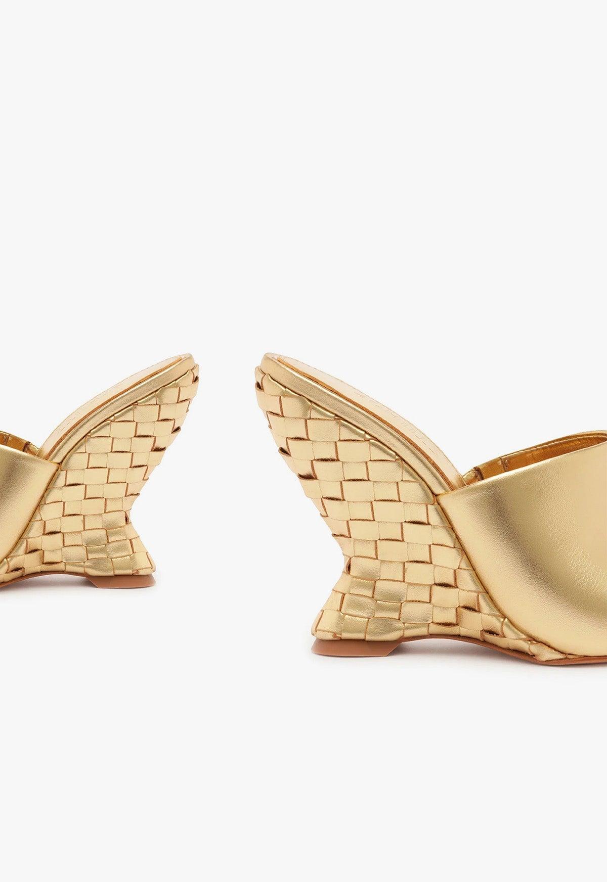 Aprill Woven Leather Sandal Product Image